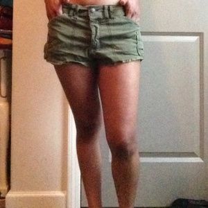 Army green Abercrombie & Fitch shorts green olive